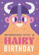 Happy birthday card - for hairy significant other - your favourite Viking! created by Chris Wharton
