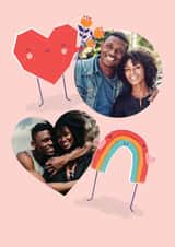 Personalised Anniversary Photo Card created by Paperlink and Meraki Greeting Cards - Cute Anniversary Photo Card - For the one you love