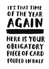 Funny Birthday Card - Obligatory Card created by Jimmy Doodle