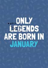 Funny January Birthday Card - Bellend created by AbiGoLucky