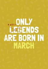 Funny March Birthday - Bellend Card created by AbiGoLucky