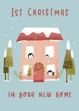 Cute New Home Card - 1st Christmas In New Home created by Hayley Warhurst Design