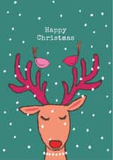 Cute Christmas card - Hello Deer - for all the dears in your life. created by Paper Bird