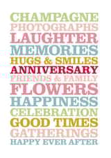 Heartfelt Anniversary Card - Positive words created by Rosie Robins