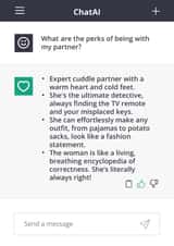 Funny ChatGPT inspired AI card - for her - Anniversary created by Evie Garnett Designs