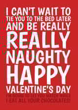 Naughty Valentine's Day Card - Eat All Your Chocolates created by @Cupsie's Creations