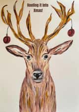Cute Reindeer Christmas Card created by Julia Herd