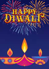 Pretty Happy Diwali card - Festive of Light created by Taz Mall