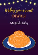 Cute Diwali card for a sweet significant other. created by Taz Mall