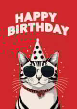 Meowtastic Birthday Wishes - Cute Birthday Card created by Little Ezzy