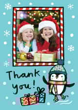 Personalised Christmas Photo Card created by Jenny Seddon - Cute Christmas Photo Card - Thank you!