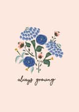 Always growing - hand painted flower bunch created by Kashmira Jayaprakash