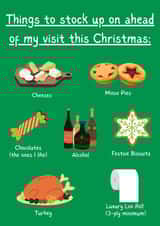 Christmas Card For Family and Friends - Festive Food and Drink created by Fidler's Thoughts