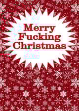 Merry Fucking Christmas - Funny & rude Christmas card for the unshockable created by @SwearingKids