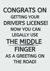 Funny Passed Driving Test Card - Cheeky Joke - Congrats created by Night designs