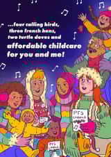 Pregnant Then Screwed Charity Campaign Carolling Christmas Card created by Pregnant Then Screwed