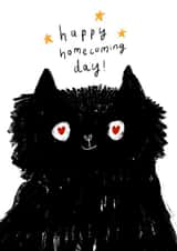 Happy Homecoming Day - Cute Cat Adoption Card created by Cassie Howsley