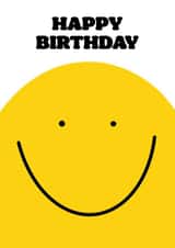 Happy Birthday Huge Smiley Face Card created by Jemma Rose Design