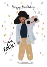 Pretty Illustrated Birthday Card - Teen Girl created by Tigerlily