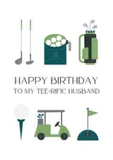 Tee-rific Husband Golf Birthday Card created by Rachey Jay Crafts