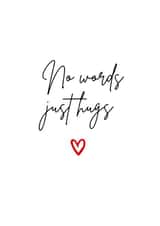 Heartfelt Sympathy Card - No words just hugs created by Amy (Hedgecards)