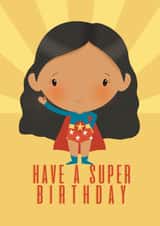 Cute Birthday Card - Super Birthday created by Bells Scambler