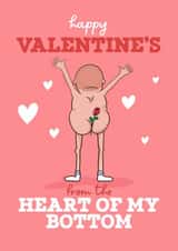 Cheeky Valentine’s Day Card - from the heart of my bottom created by Running with Scissors