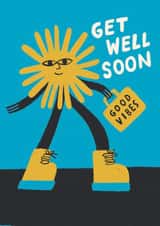 Get Well Soon - Sunshine- Good Vibes created by Aley Wild Illustration