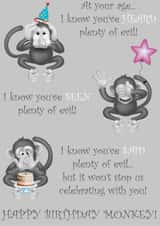 Personalised Photo Card created by Fleecey Fun! - Four Wise Personalised Photo Card 48753