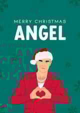 Robbie Williams Christmas Card - Merry Christmas Angel created by The Cake Thief