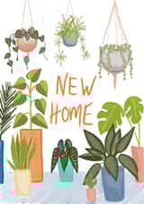 Pretty Illustrated New home card - for plant lover created by Stephanie Webb-Bowen