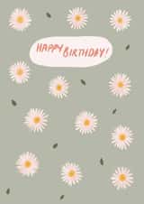 Daisy Print Birthday Card created by Stephanie Webb-Bowen