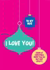 Funny Christmas card for bat shit crazy wives everywhere! created by THIS MAMA DOES