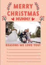 Personalised Photo Card created by Summer Lane Studio - Photo2023 Mummy Christmas Personalised Photo Card 32774