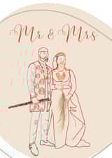 Traditional Igbo Wedding card for Newlyweds created by Yvonne Blake