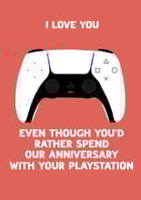 Cheeky PlayStation Anniversary Card - Gamer created by Soph AC Studio