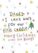 Cute Christmas Card - From The Bump - Daddy To Be created by Arrow Gift Co