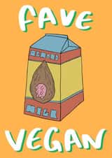 Quirky card celebrating your favourite plant-based person! created by Matt Nicholas Illustration