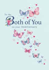 Pretty Anniversary Card - Both of You - Butterflies created by Orchard Design House