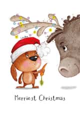 Taming the Christmas reindeer created by Loubydoobie