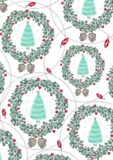 Watercolour Christmas Elegant Trees and Wreaths created by Annie Wilkinson