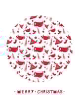 Christmas Cosy Favourites -Festive Pattern -Merry Christmas - Fun Christmas Card created by Brightapril Art