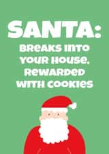 Funny Christmas Card - Santa Claus - Merry Christmas created by SideHustleVibes