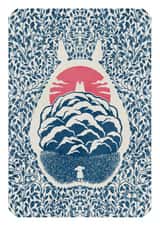 Elegant ornamental card for anime lovers - Magical and dreamlike illustration. created by Roberto Nieto