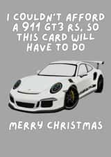 Porsche 911 GT3 RS Christmas Card created by Ryan Jack Marshall