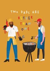 Two Dads are Better than one - Father's Day card created by AbiGoLucky