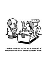 Cute romantic anniversary or valentines cartoon - wife parents or grandparents created by Thomas Wykes