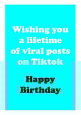 Funny Viral Tiktok birthday card created by CJ Designs