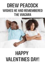 Funny/Thought-provoking Valentines Day Card - Droopy Cock Pun - Viagara Joke created by ZFG Cards