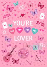Pretty Valentine's Day Card - Taylor Swift - Lover created by Pear Tree Press